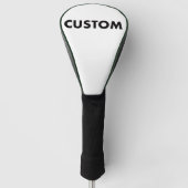 GREEN Piping Custom Golf Driver Headcover Blank (Voorkant)