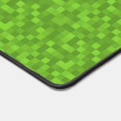 Green Pixel Pattern Retro 8-Bit Gaming Bureaumat (Hoek)