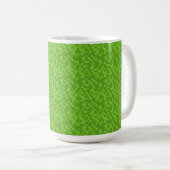 Green Pixel Pattern Retro 8-Bit Gaming Koffiemok (Voorkant rechts)