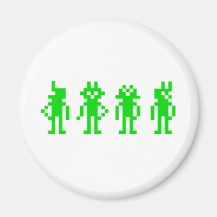 green pixel robots magneet