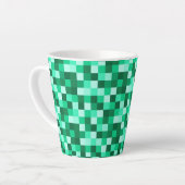 Green Pixels Micraft Inspired Mug Cup Latte Mok (Linkerhoek)