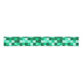 Green Pixels Ribbon Minecraft Party Ribbon Grosgrain Lint (Voorkant)