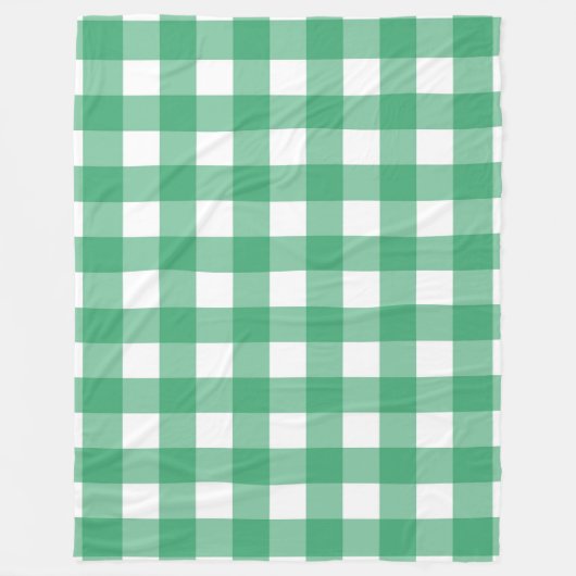 Green Plaid 60x80 Fleece Deken (Voorkant)