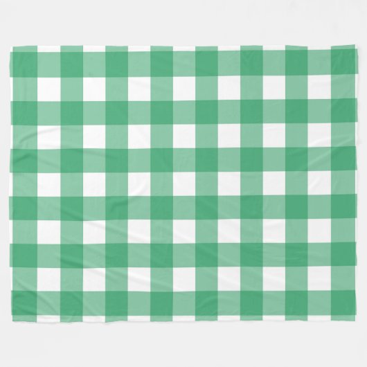 Green Plaid 60x80 Fleece Deken (Voorkant (Horizontaal))