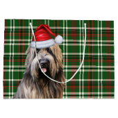 Green Plaid Briard Shepherd Hondenliefhebber Vakan Groot Cadeauzakje (Achterkant)