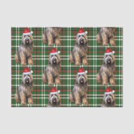Green Plaid Briard Shepherd Hondenliefhebber Vakan Tissuepapier
