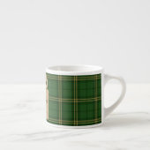 Green Plaid Christmas Festive Pattern -  Espresso Kop (Rechts)