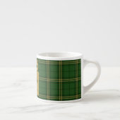 Green Plaid Christmas Festive Pattern -  Espresso Kop (Rechts)