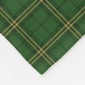 Green Plaid Christmas Festive Pattern - Fleece Deken (Hoek)