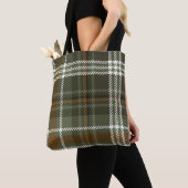 Green Plaid Dark Academia Tote Bag (Dichtbij)