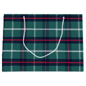 Green Plaid Gift Bag Groot Cadeauzakje (Voorkant)