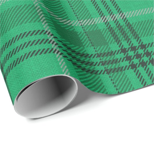 Green Plaid - Groot Cadeaupapier (Rol Hoek)
