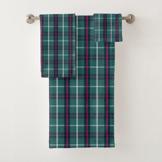 Green Plaid Handdoek Set (Insitu)