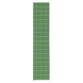 Green Plaid  Korte Tafelloper (Voorkant)
