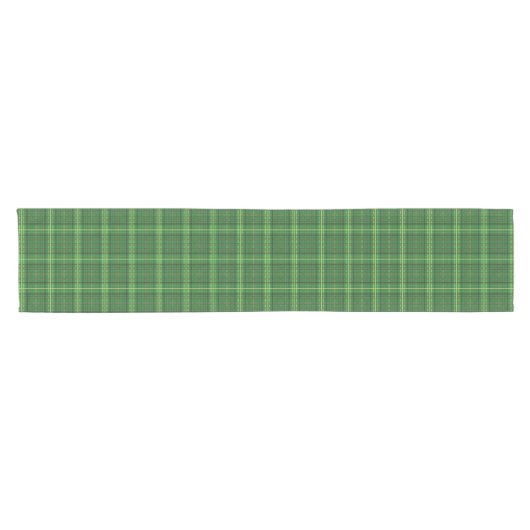 Green Plaid Korte Tafelloper (Horizontaal)