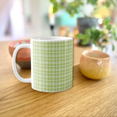 Green Plaid Mug Koffiemok
