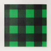Green plaid pattern legpuzzel (Verticaal)