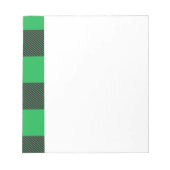 Green plaid pattern notitieblok (Voorkant)