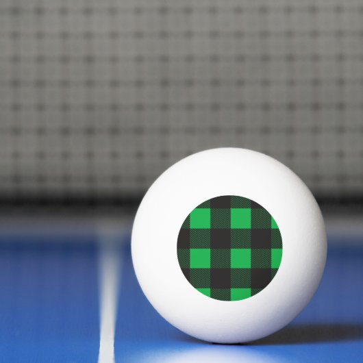 Green plaid pattern pingpongbal (Net)