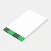 Green plaid pattern post-it® notes (Schuin)