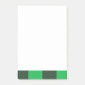Green plaid pattern post-it® notes (Voorkant)