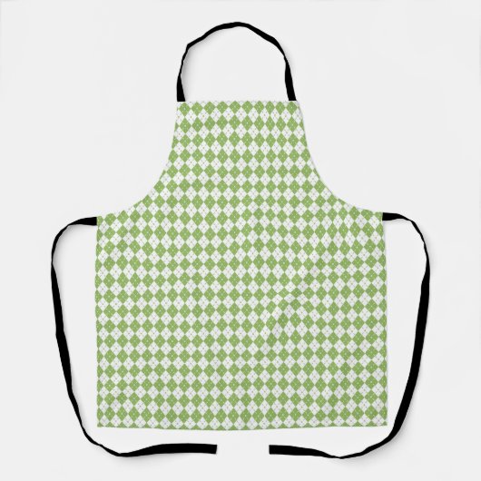 Green Plaid Pattern Schort (Voorkant)