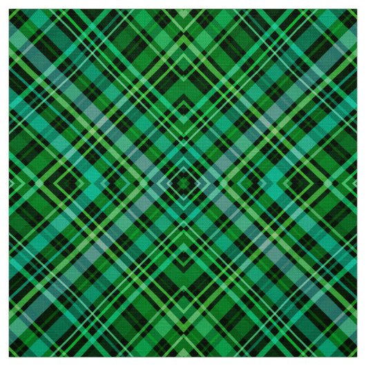 Green plaid pattern stof (Swatch)