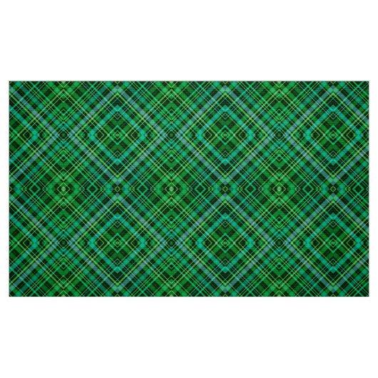 Green plaid pattern stof (Fat Quarter)