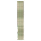 Green Plaid Pattern Table Runner Lange Tafelloper (Voorkant)