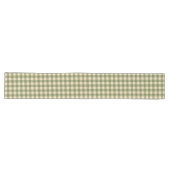 Green Plaid Pattern Table Runner Lange Tafelloper (Horizontaal)
