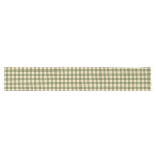 Green Plaid Pattern Table Runner Lange Tafelloper (Horizontaal)