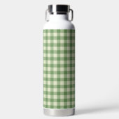  Green Plaid Pattern Water Bottle Waterfles (Voorkant)