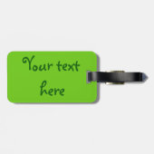 Green Plaid Shamrock Bagagelabel (Achterkant horizontaal)