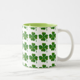 Green plaid shamrock St Patrick's day mok koffie