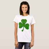 Green Plaid Shamrock T-shirt (Voorkant volledig)