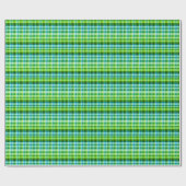 Green Plaid St. Patricks Day Cadeaupapier (Vlak)