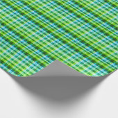 Green Plaid St. Patricks Day Cadeaupapier (Hoek)