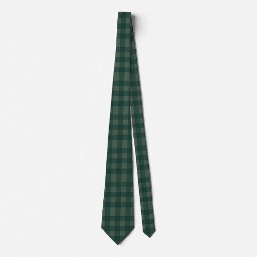 Green Plaid Stropdas (Voorkant)
