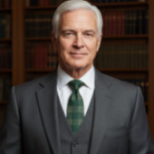 Green Plaid Stropdas