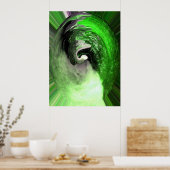 Green Planet art Poster (Keuken)