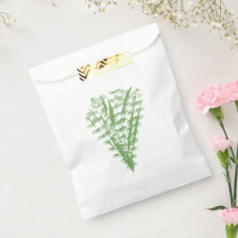 Green plant in the shape of a bouquet. bedankzakje