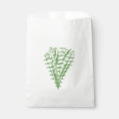 Green plant in the shape of a bouquet. bedankzakje (Voorkant)