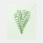 Green plant in the shape of a bouquet. fleece deken (Voorkant)