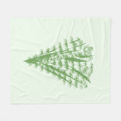 Green plant in the shape of a bouquet. fleece deken (Voorkant (Horizontaal))