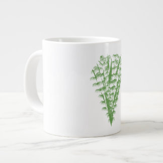 Green plant in the shape of a bouquet. grote koffiekop