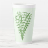 Green plant in the shape of a bouquet. latte mok (Voorkant)