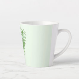 Green plant in the shape of a bouquet. latte mok