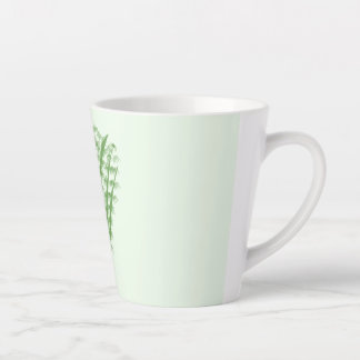 Green plant in the shape of a bouquet. latte mok