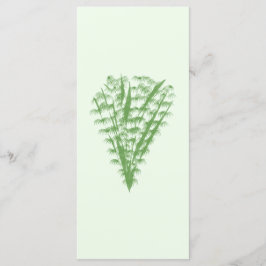 Green plant in the shape of a bouquet. menu
