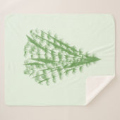 Green plant in the shape of a bouquet. sherpa deken (Voorkant (horizontaal))